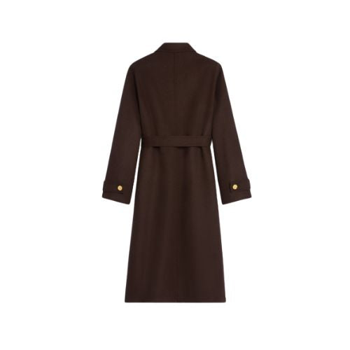CELINE Coat IN DOUBLE FACE CASHMERE (MANTEAU CEINTURE BOUTONS)