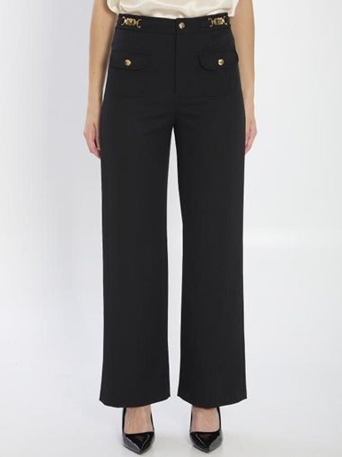 CELINE pants with gourmettes IN DIAGONAL WOOL