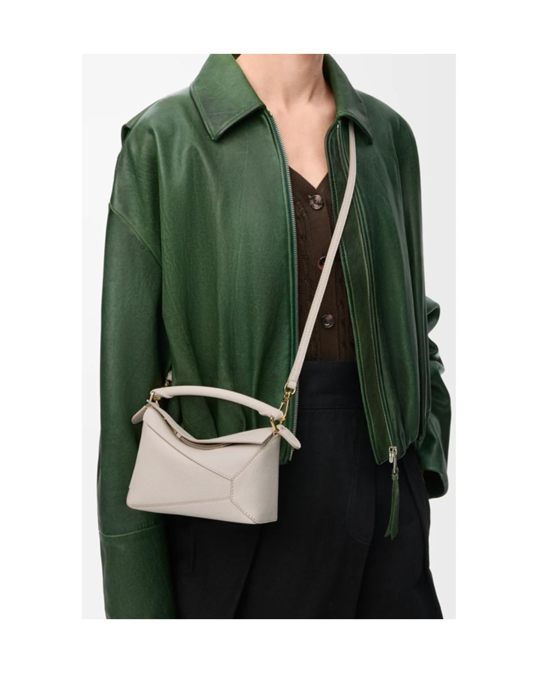 LOEWE Mini Puzzle Edge bag in soft grained calfskin