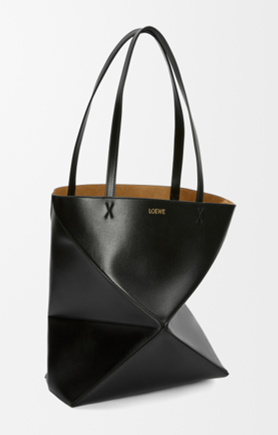 LOEWE Medium Puzzle Fold tote in shiny calfskin