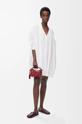 LOEWE Draped dress in cotton