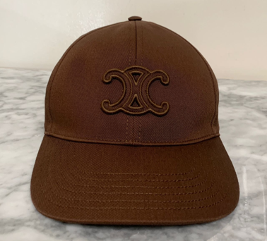 CELINE triomphe baseball cap in washed cotton