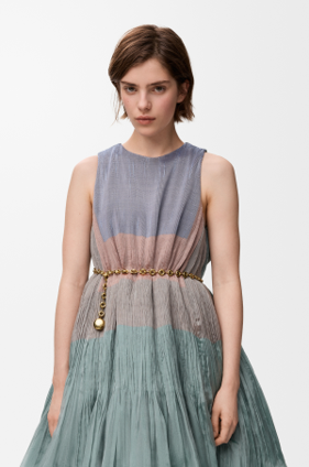 LOEWE Donut chain belt in brass