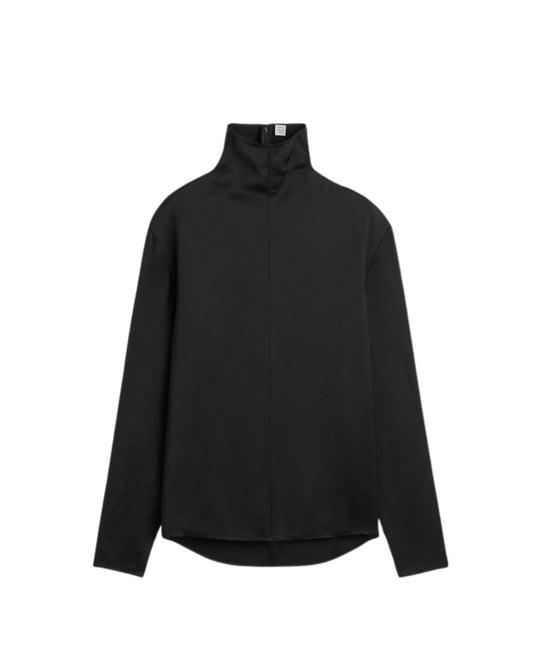 TOTEME Slouch-neck blouse Black
