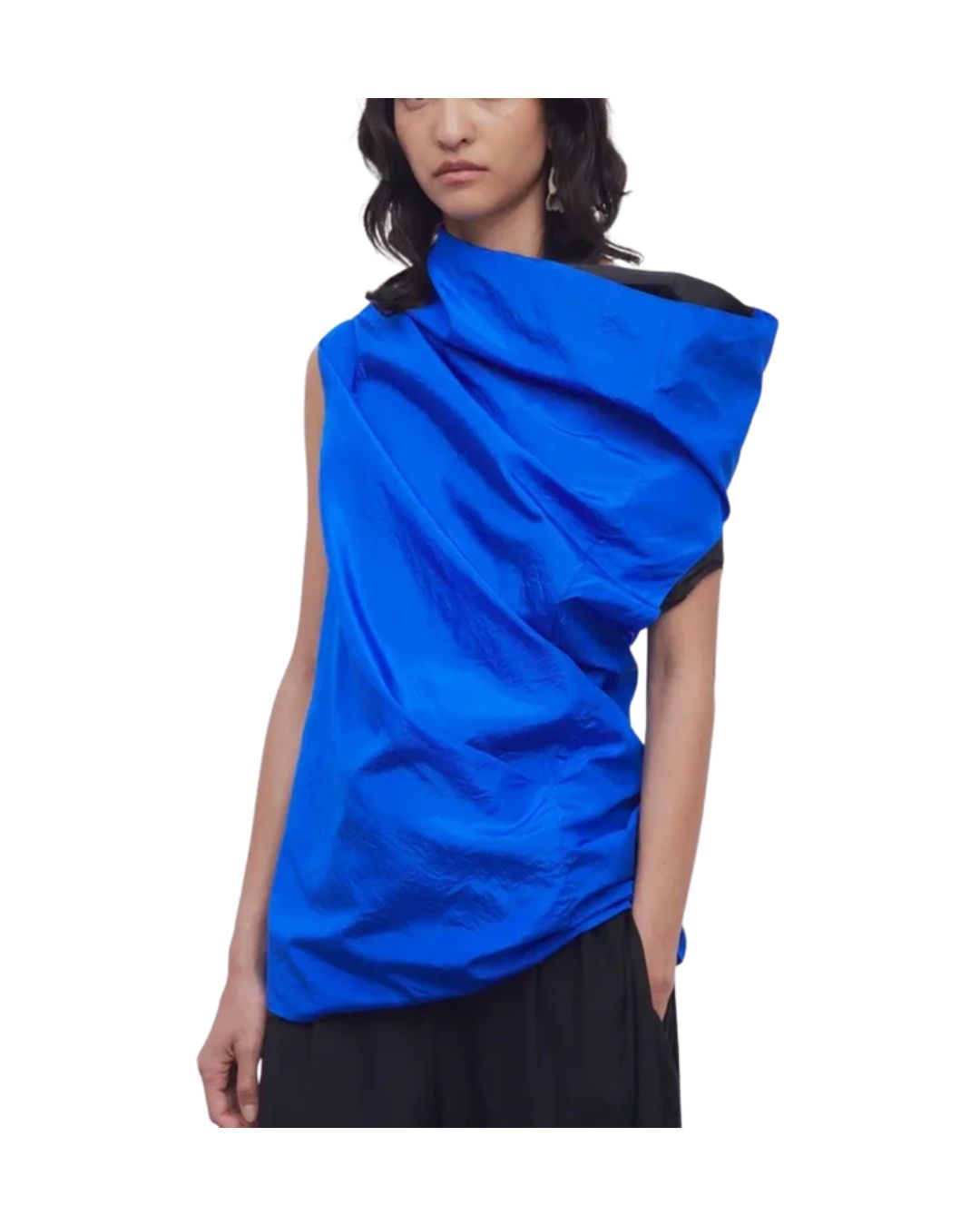 THE ROW Aria draped-design top