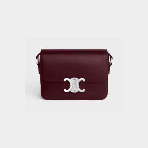 CELINE TEEN TRIOMPHE BAG IN shiny calfskin