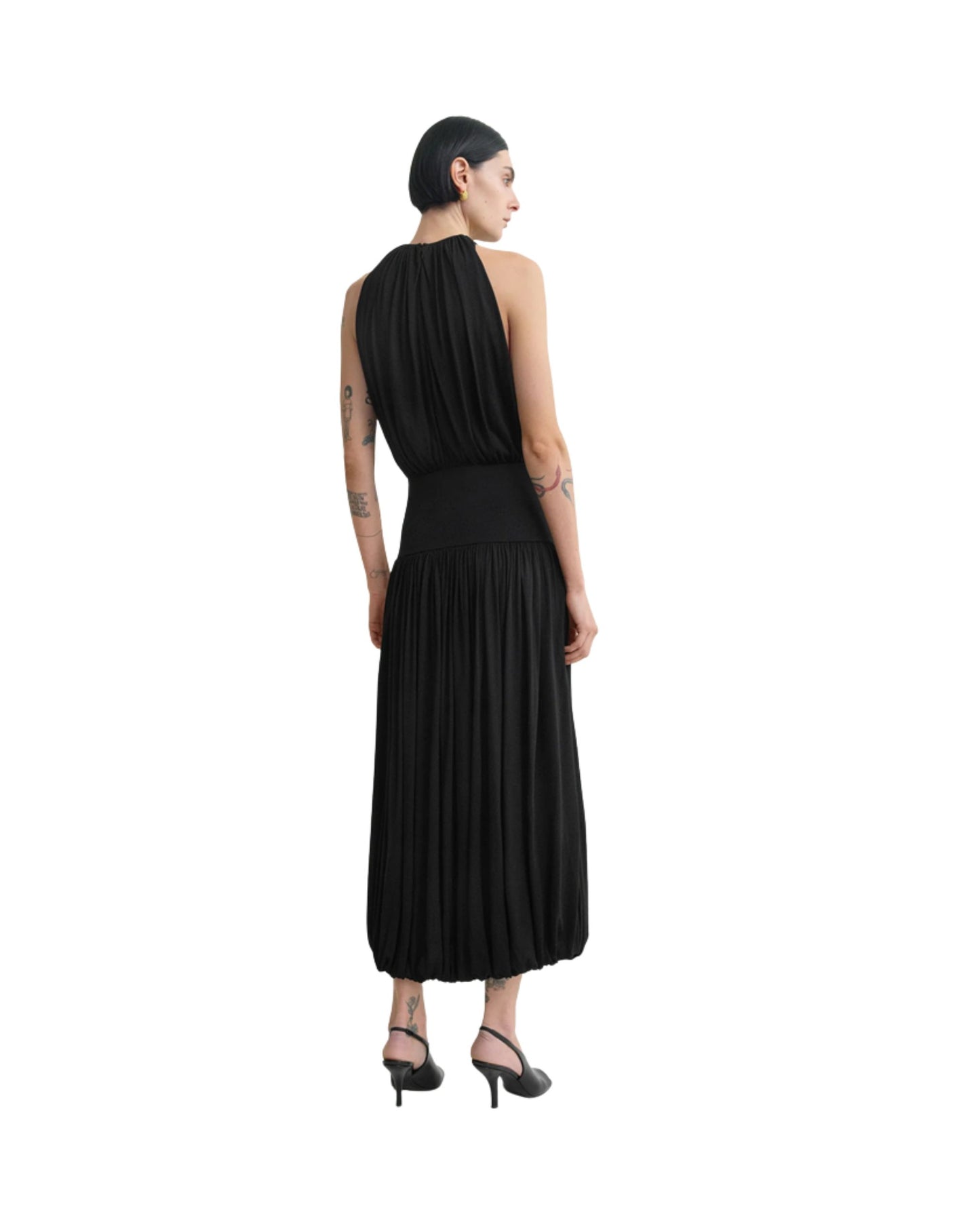 TOTEME  Soft gathered dress black