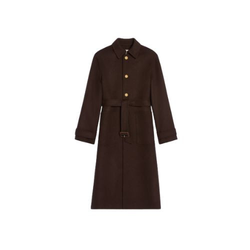 CELINE Coat IN DOUBLE FACE CASHMERE (MANTEAU CEINTURE BOUTONS)