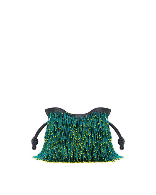 LOEWE FW26  Mini Mimosa Flamenco clutch in beaded nappa lambskin