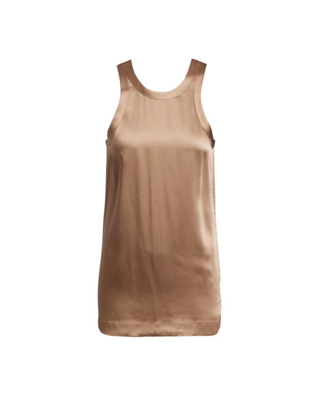 TOTEME CURVED SATIN TANK