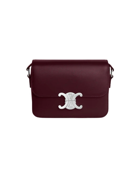 CELINE TEEN TRIOMPHE BAG IN shiny calfskin