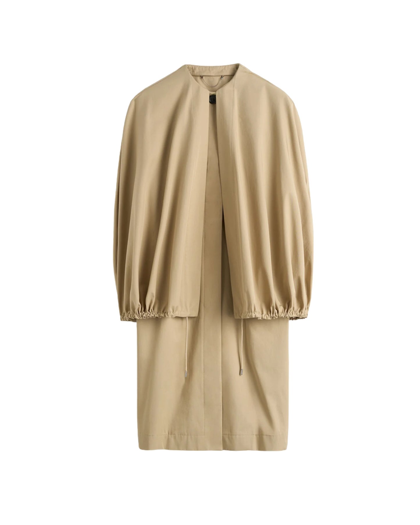 TOTEME Detachable cape coat beige