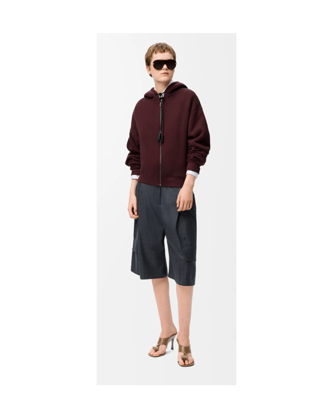 LOEWE Flamenco hoodie in cotton and cashmere