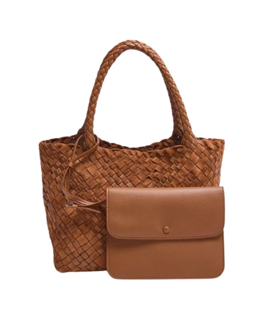 THE ROW Ruth Small woven leather tote bag