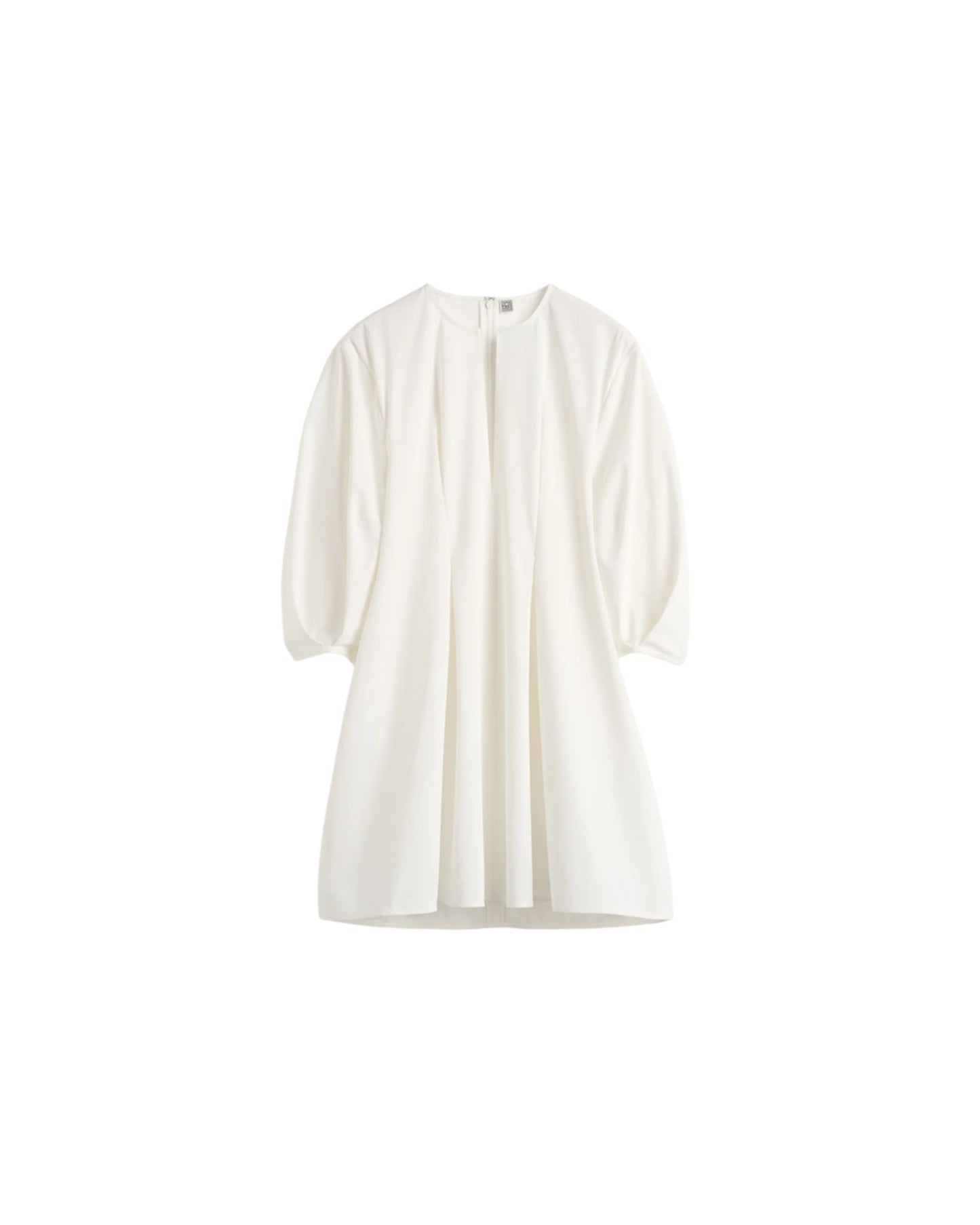 TOTEME Balloon sleeve cotton dress white