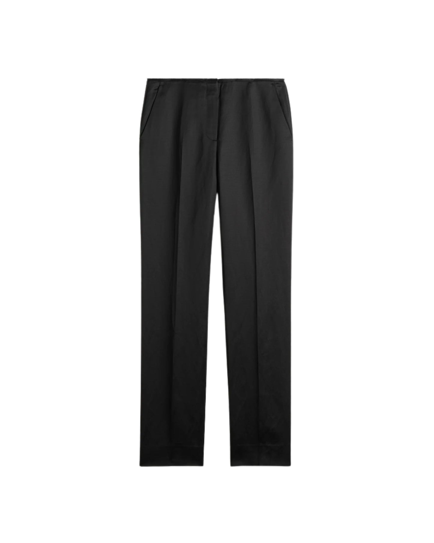 TOTEME Easy raw edge trousers black
