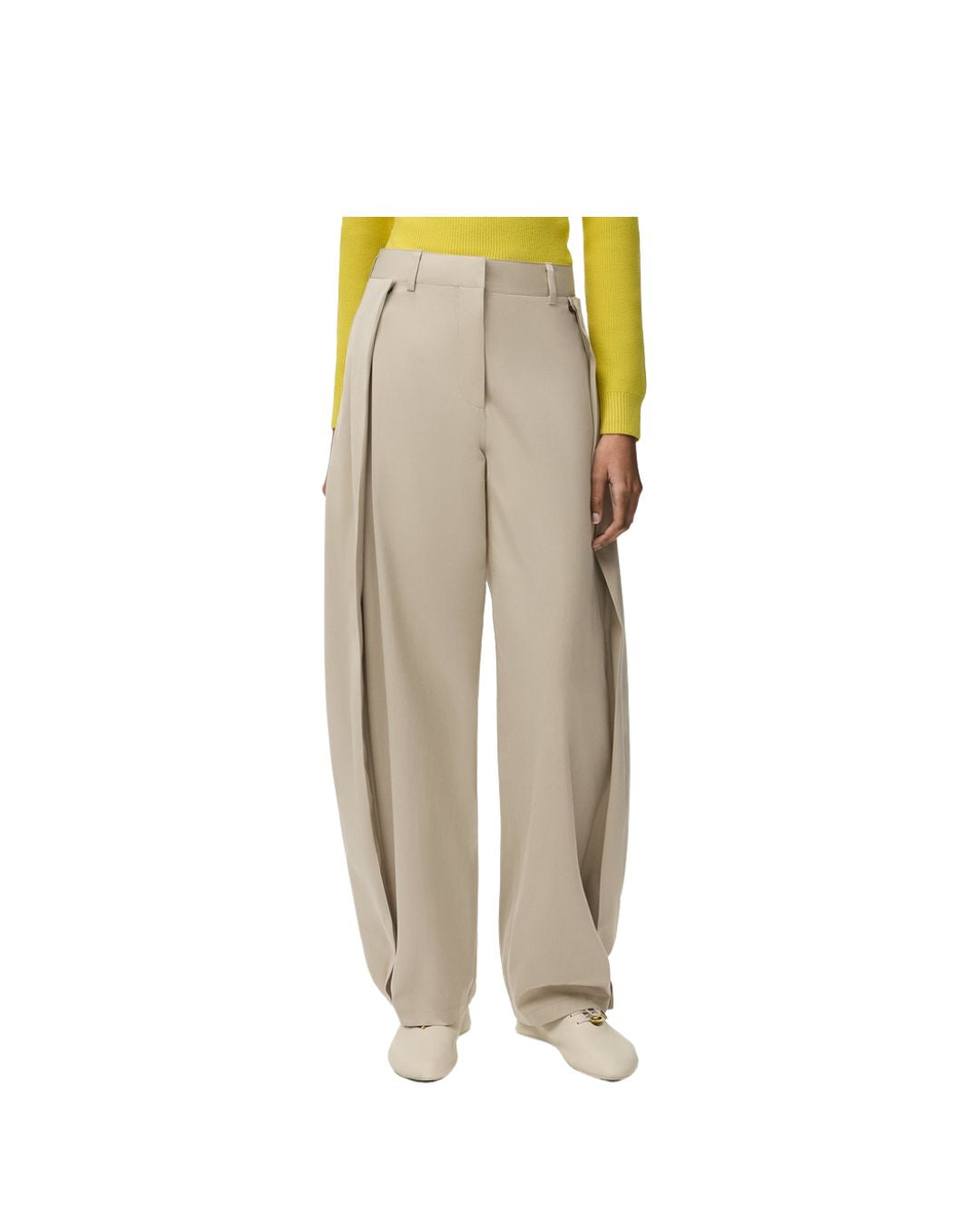LOEWE Trousers in cotton and silk