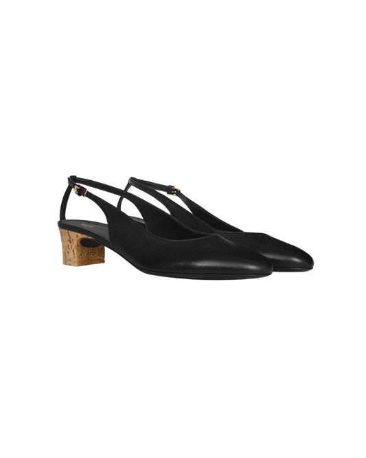 CELINE NEO CITY SLINGBACK IN GOATSKIN