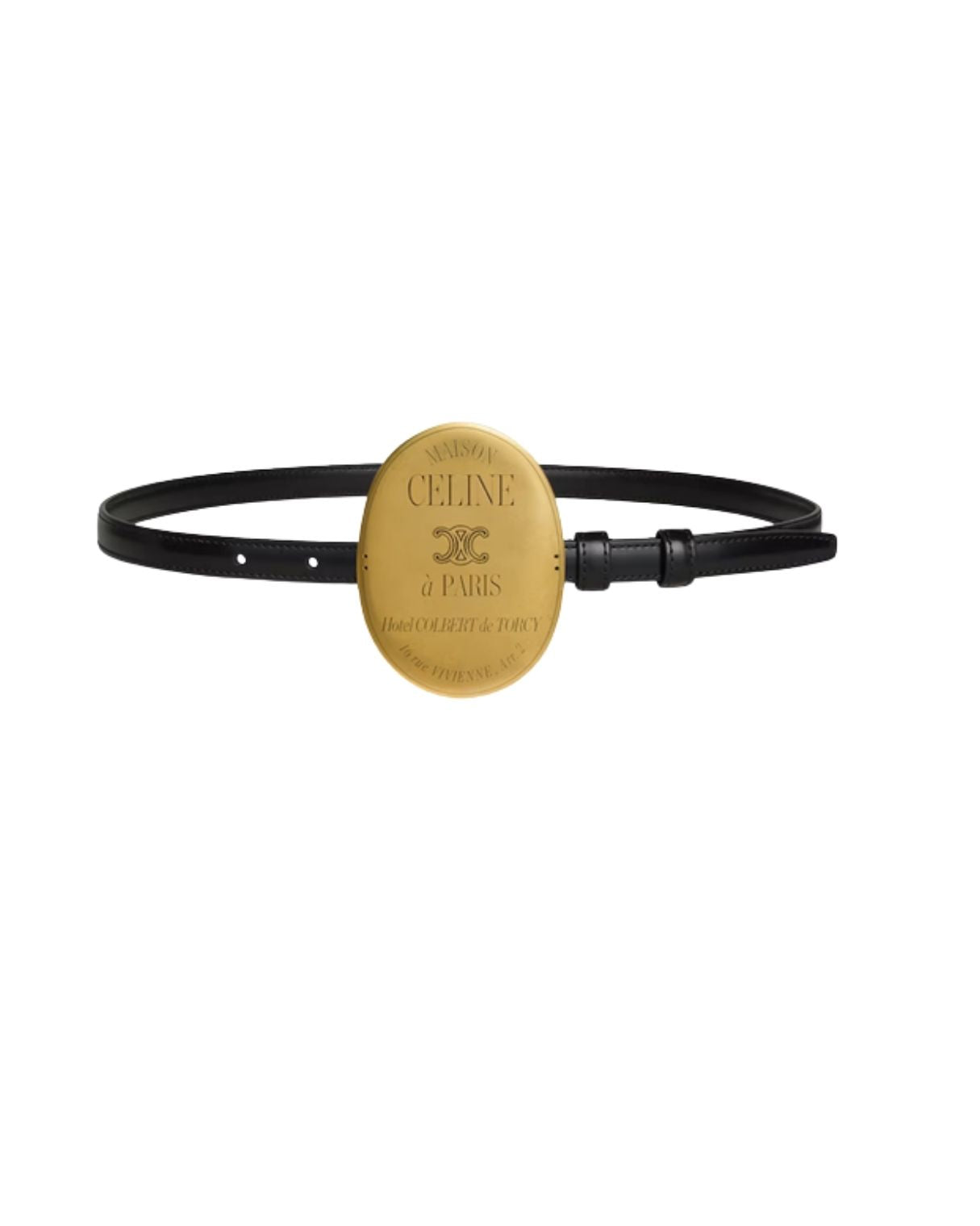 CELINE MAISON CELINE BELT 13MM IN Taurillon Leather