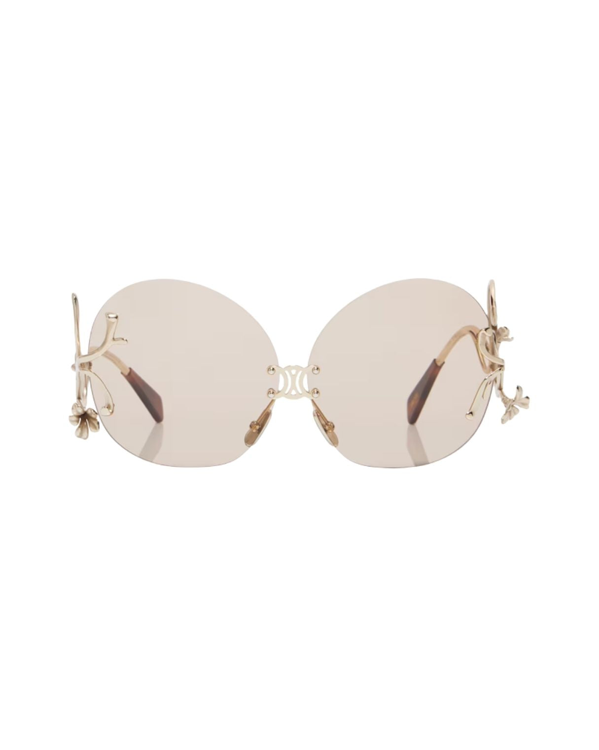 CELINE Metal Frame  branch sunglasses in Metal