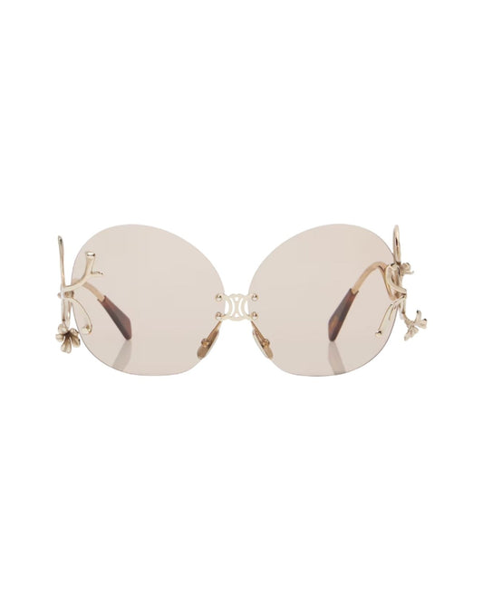 CELINE Metal Frame  branch sunglasses in Metal