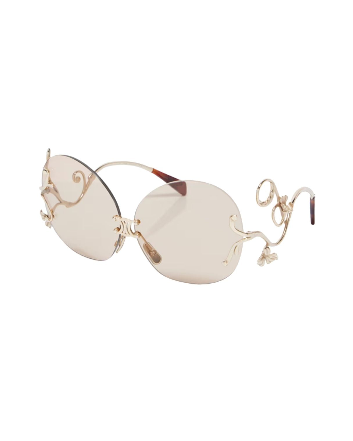 CELINE Metal Frame  branch sunglasses in Metal