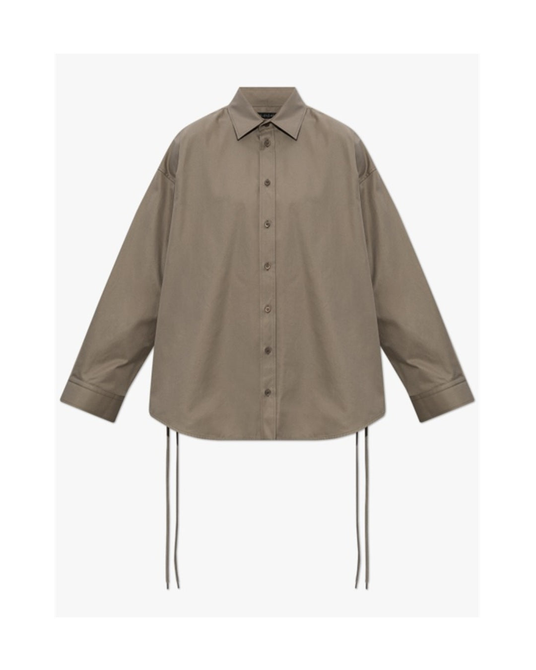BALENCIAGA Women's Lace-up Shirt in green