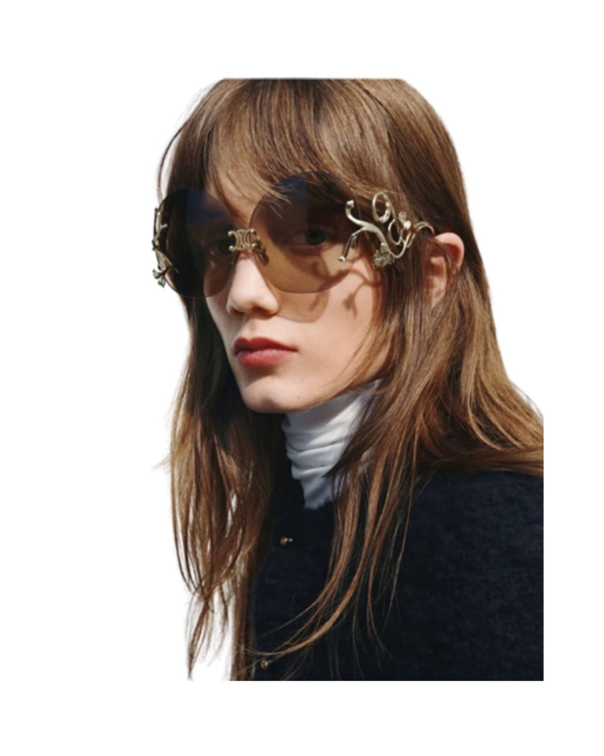 CELINE Metal Frame  branch sunglasses in Metal
