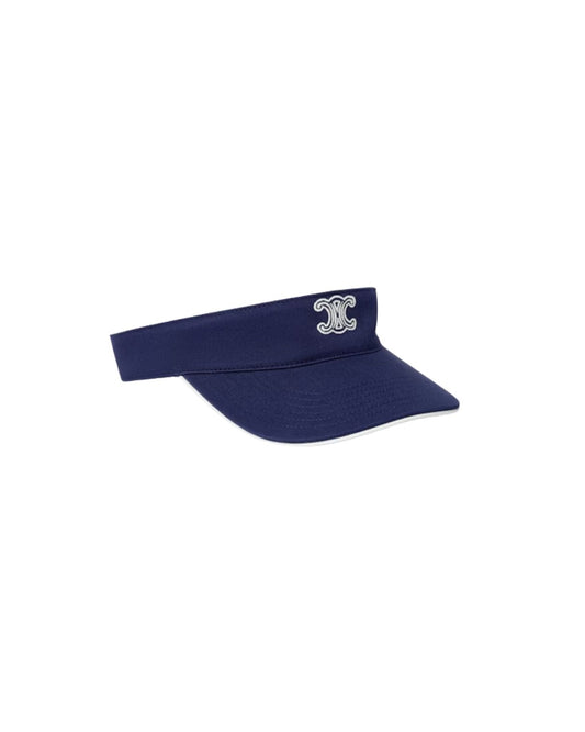 CELINE Triomphe visor IN WASHED COTTON GABARDINE