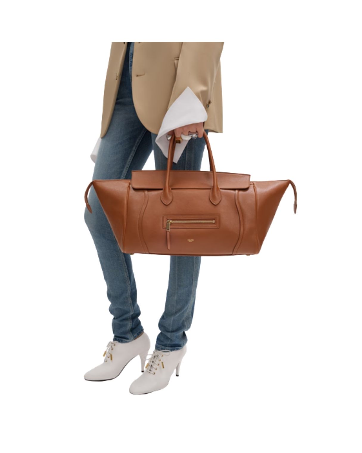 CELINE LUGGAGE IN SUPPLE SHINY LAMBSKIN
