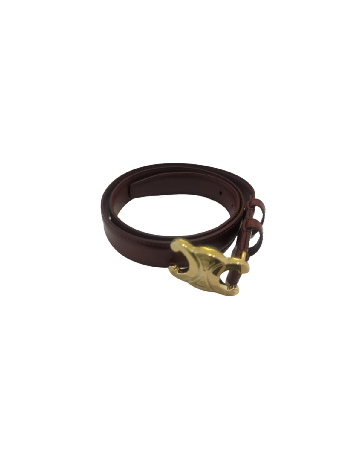 CELINE Triomphe Belt 25MM IN Taurillon Leather