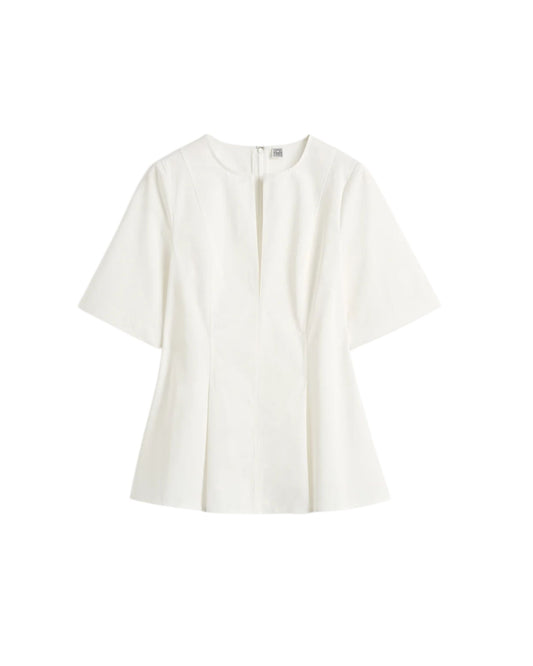 TOTEME Tailored cotton top white