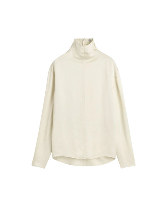 TOTEME Slouch-neck blouse Ecru
