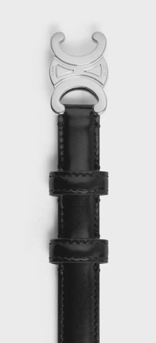 CELINE Small 18MM Triomphe Belt IN Taurillon Leather